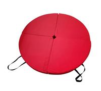 Pole Dance Crash Mat Round Yoga Mat Folding Pole Dance Dancing Floor Cushion Pilates Pad for Home Gym Fitness Training Workout Indoor(Red)