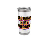 Pole Dance is My Therapy Retro Vintage Pole Dancing Stainless Steel Insulated Tumbler