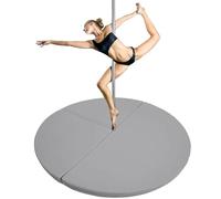 Pole Dance Mat, Foldable Crash Mat for Dance Training & Exercise, Durable Padding with Carrying Handles for Safety and Comfort, 160cm x 5cm