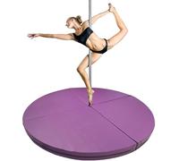 Pole Dance Mat, Foldable Crash Mat for Dance Training & Exercise, Durable Padding with Carrying Handles for Safety and Comfort, 160cm x 5cm
