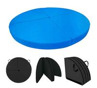 Pole Dance Mat, Round Portable Pole Crash Mat For Floor, Shock Absorption Anti-Collision Safety Pad With Handle, Yoga Exercise Mats Dancing Cushion For Home/Studio(Sky Blue,120x10cm)