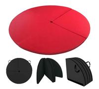 Pole Dance Mat, Round Portable Pole Crash Mat For Floor, Shock Absorption Anti-Collision Safety Pad With Handle, Yoga Exercise Mats Dancing Cushion For Home/Studio(Red,160x3cm)