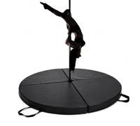 Pole Dance Mat, Thick Pole Crash Mats Fall Safety Mat Portable Safety Round Dancing Cushion, Suitable for Dance Instruction Yoga and Temporary Stage Protection