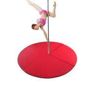 Pole Dance Mat,Thick Pole Dance Crash Mats - 120/200cm Foldable Protection Mat for Home Gym & Lyra Hoop, Yoga Mat for Adults - Durable Red Dance Floor Safety Mat (Size: 150cmx5cm)