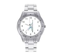 Pole Dance Men's Watches Stainless Steel Watch Strap Analog Quartz Watch Business Wristwatches