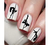 Pole Dance Nail Art Decal Sticker