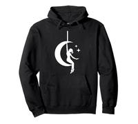 Pole Dancer Hanging on the Moon | Pole Dance Graphic Pullover Hoodie