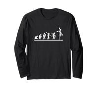 Pole Dancing Evolution Women Funny Pole Dance Long Sleeve T-Shirt
