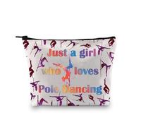 Pole Dancing Lover Gift Pole Dancing Teacher Gift Makeup Bag Loves Pole Dancing Cosmetic Zipper Pouch (Pole Dancing 2UK)