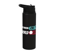 Pole Dancing ON Switch World Off Dancer Stainless Steel Insulated Water Bottle
