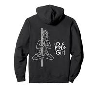 Pole Girl Minimalist Line Art Pole Dance Fitness Pullover Hoodie