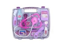 Pole Kids Play Set Kid's Doctor Toy Set With Carry On & Realistic Play For Children Building for Toddlers 1-3 Girls (Purple, 27.5X24.5X6CM)