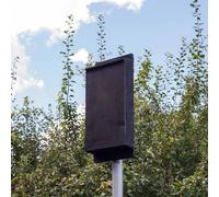 Pole Mounted Large Colony Single Box with 5m pole - Plywood/Ceramic Buttercup Farm Black One Size