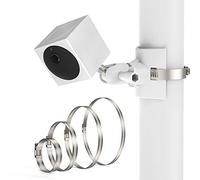Pole Mounting Bracket for Wyze Cam Outdoor&V3,Adjustable Wall Mount for Wyze Camera Outdoor Indoor Wire-Free Smart Home Camera System,Applicable Pipe Diameter Size 1.18-7.87 inch (30mm-200mm) White