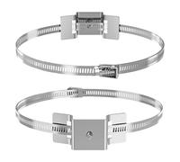 Pole Mounts - Universal Round Phone Rod Adapter, Heavy Duty Propane Tank and Water Heater Bracket, Solar Panel Base Mount + Versatile Fitting, Hardware s