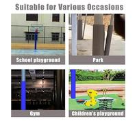 Pole Padding Outdoor Pole Pad Shock Absorbing, 5" Dia 70200Cm Basketball Goal Padding For Round Pole, Community Parks Yard Basement Support Post Cover(Red)(80Cm(31.5In)