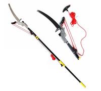 Pole Pruning Saw, Retractable Pruning Saw Tree Trimmer 4-Pulley System Telescopic Aluminum Handle Garden Tool Multiple Sizes Pack of 1(3.5m)