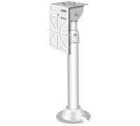 Pole Security Camera Mount Adjustable 16.5inch-23.6inch with L-Type Multi-Function Ball Adapter Plate, Outdoor Camera Mount Aluminum Alloy for Stability, Wall Camera Mount for Indoor & Outdoor Use