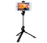 Pole Selfie Bluetooth Smartphone 2 IN 1 Tripod Remote Control Retractable Black