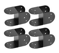 Pole Top Connecting Bracket,Four Pieces Thick Metal Support Brackets - Pergola Coupling Brackets for Wooden Posts | for Wooden Posts with the Size 10 x 10 cm Outdoor Use on Terrace Pergola or Log