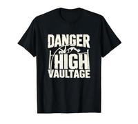Pole Vaulting Athlete High Vaultage Value Graphic T-Shirt, Men, Black, L