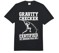 Pole Vaulting Gravity Checker Funny Pole Vault Comfort Colors Adult Heavyweight T-Shirt
