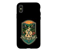 POLE WALK CREW Nordic Walking Trail Group Case for iPhone X/XS