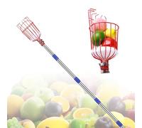 Pole with Basket, Protective Foam Pad, Fig Picker for Apple, Pear, Lemon, Orange, Apricot(3.6m)