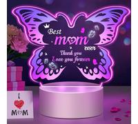 Polemera Gifts for Mum, Butterfly Mum Christmas Gifts, Birthday Gifts for Mum Mummy Nanny, Butterfly Night Light for Mum, Mum Birthday Gifts, Mum Gifts from Daughter Son, Presents for Mum, Home Decor