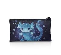 POLERO Axolotl Pencil Case for Girls Secondary School Pencil Pouch Slim Cute Stationery Supplies
