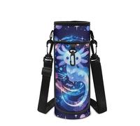 POLERO Axolotl Water Bottle Holder Girls Cute Sports Drink Bottles Accessories Neoprene Sleeve Sling Bag for School