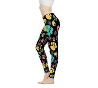 POLERO Boho Skull Floral Leopard Sloth Patterned Funky Leggings for Women Yoga Pants Workout Tights Sportswear Trousers XS-XXXL