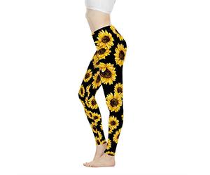 POLERO Boho Skull Floral Leopard Sloth Patterned Funky Leggings for Women Yoga Pants Workout Tights Sportswear Trousers XS-XXXL