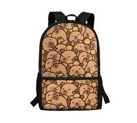 POLERO Capybara Backpack for Girls Cute Rucksack Toddler Kids Back to School Bags for Preschool