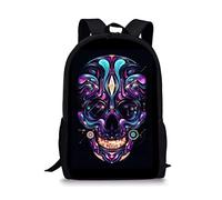 POLERO Children's Backpack School Bag Nursery Preschool Bag Toddler Travel Bag Skull Print Design, Style 14, 44x28x13cm, Rucksack