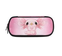 POLERO Cute Axolotl Pencil Case for Girls Kawaii Pencil Bag for School Office Stationery Organizer Pen Pouch