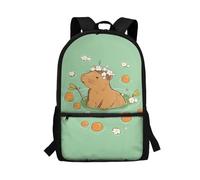 POLERO Cute Capybara Backpack for Girls Preschool Rucksack Back to School Bags for Toddler Kids