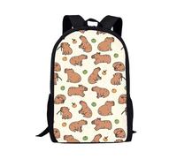 POLERO Cute Capybara Kids' Backpacks for Girls Boys School Bags Elementary School Student Bookbags