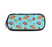 POLERO Cute Capybara Pencil Case for School Office Stationery Organizer Pencil Pen Case Pouch Holder