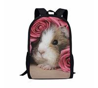 POLERO Cute Guinea Pig Schoolbag Kids Backpack for Girls Lightweight Bookbag Students Knapsack Rucksack Travel Bag