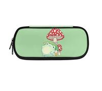 POLERO Cute Mushroom Frog Pencil Case Pen Bag for Students Kids Preschool Pencil Pouch Holder Organizer