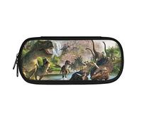 POLERO Dinosaur Pencil Case for School Pencil Pouch Stationery Pen Bag for Dino Lovers Back to School Gift Preppy Pencil Bags