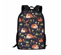 POLERO Guinea Pig Backpack for Girsl Boys Kids Cute School Bookbag Daypacks 17"