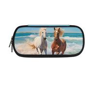 POLERO Horse Pencil Case Office College School Storage Bag Pouch Holder Box Organizer Pencil Pen Case