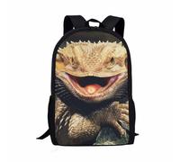 POLERO Lizard Backpack Mens School Work Bag Casual Daypack Shoulder Bag for Kids Teens Bookbags