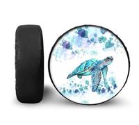 POLERO Sea Turtle Spare Wheel Tire Cover for Travel Trailer Camper Truck SUV fit 14-19 Inch Tire Diameter