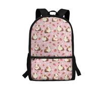 POLERO Strawberry Guinea Pig Backpack for Kids Preschool Kindergarten Elementary School Book Bag Daypack