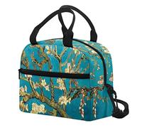 POLERO Van Gogh's Lunchbag for Women Almond Blossom Lunch Bag Lunch Tote Thermal Cooler Bag Lunch Holder Carrier Case