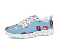 POLERO Women's Men's Trainers Funny Shoes with Nurse Doctor Print Lightweight Sports Shoes Lace-Up Casual Shoes 36-45 EU Size: 6 UK