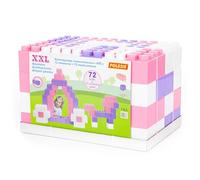 Polesie 68088 Building Bricks XXL with Connectors, 72With72 Pcs-Ride On Toys, Multi Colour